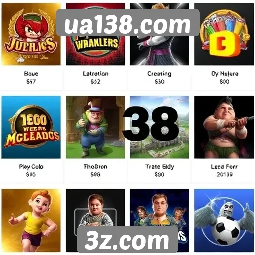 Comparação de jogos disponíveis no ua138.com